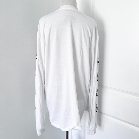Volcom White Long Sleeve Graphic Tshirt - Picture 3 of 4